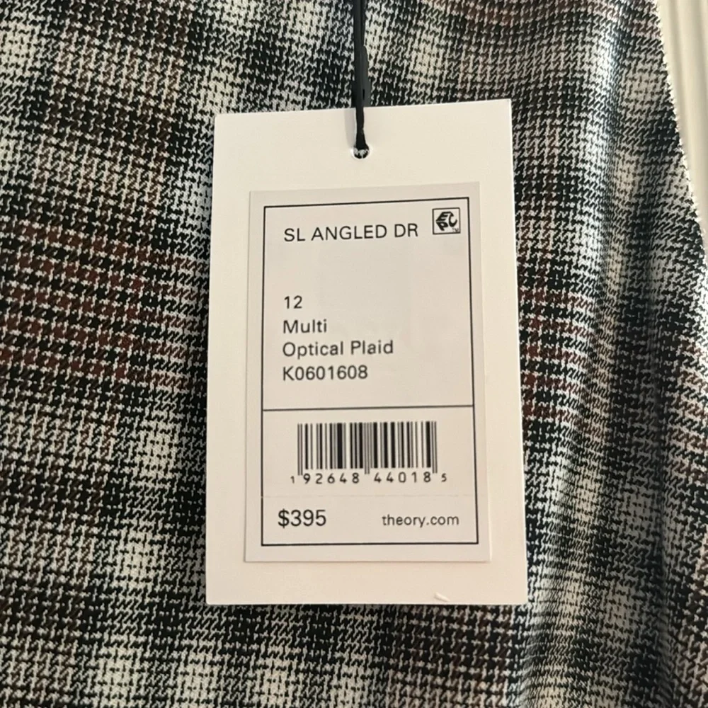 Theory Optical Plaid Dress - Picture 3 of 3